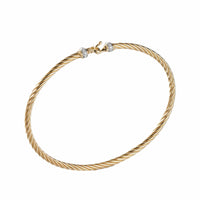 Cable Collectibles Buckle Bracelet in 18k Gold