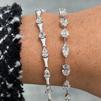 Etho Maria 18K White Gold Multi Shape Diamond Bracelet