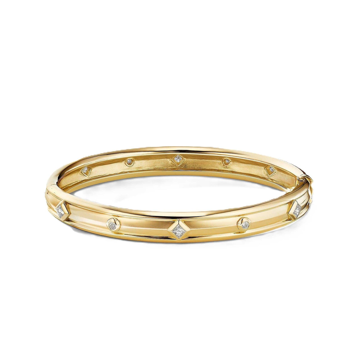 Modern Renaissance Bracelet in 18K Yellow Gold with Diamonds