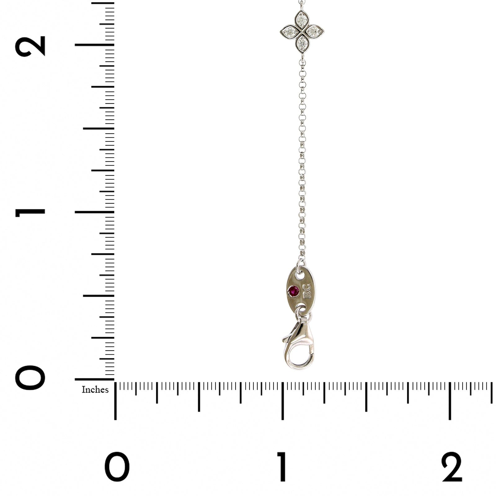 Roberto Coin 18K White Gold "Love By The Inch" Diamond Bracelet