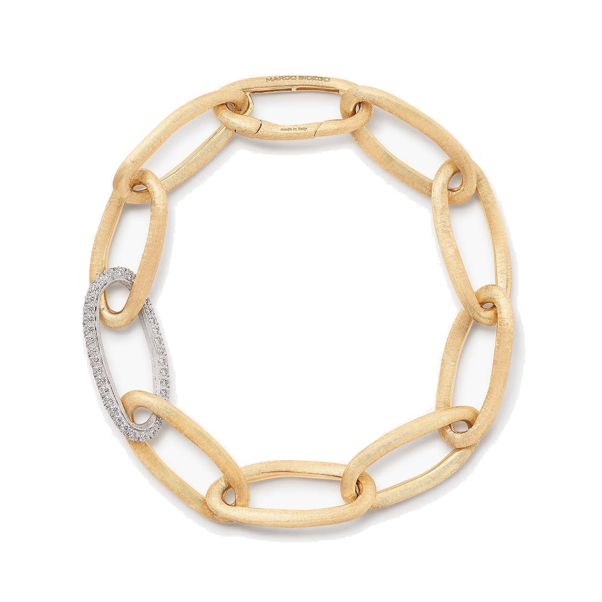Marco Bicego Jaipur 18K Yellow Gold Diamond Link Bracelet