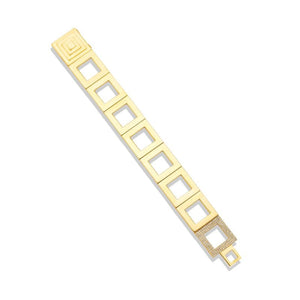 Cadar 18K Yellow Gold Pave Diamond Foundation Bracelet