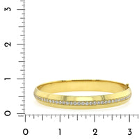 18K Yellow Gold Diamond Bangle Bracelet