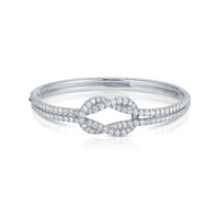 Anita Ko 18K White Gold Diamond Knot Bracelet