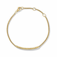 Petite Pavé Bar Bracelet in 18K Yellow Gold with Diamonds, 1.7mm