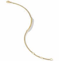 Petite Pavé Bar Bracelet in 18K Yellow Gold with Diamonds, 1.7mm