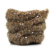 Etho Maria 18K Yellow Gold Brown Diamond Fabric-Like Bracelet