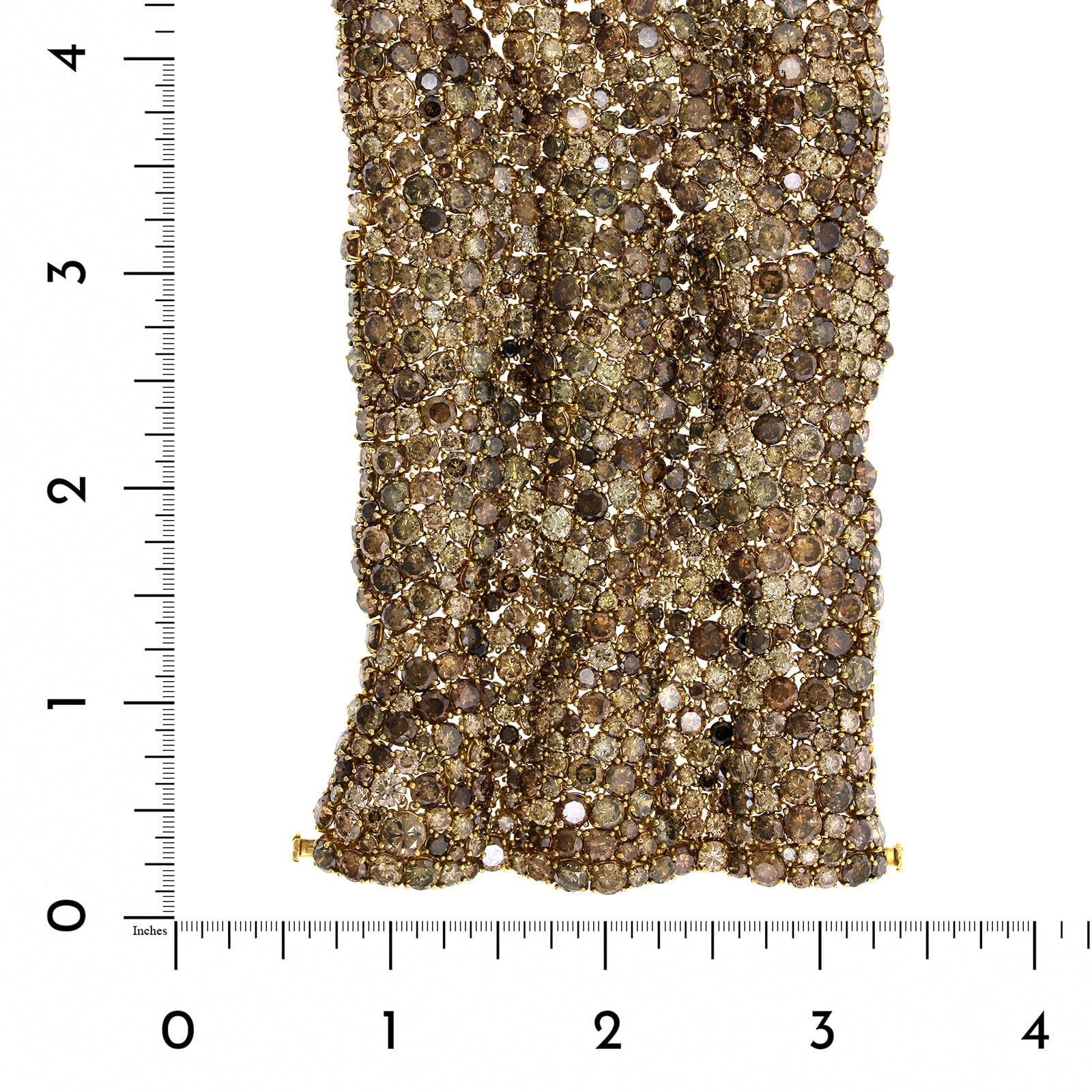 Etho Maria 18K Yellow Gold Brown Diamond Fabric-Like Bracelet