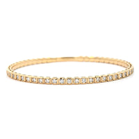 14K Yellow Gold Diamond Flex Bracelet