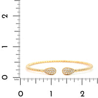 14K Yellow Gold Open Diamond Flex Bracelet