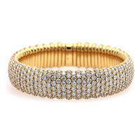 Zydo 18K Yellow Gold Diamond Stretch Bracelet