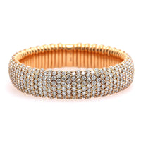 Zydo 18K Rose Gold Diamond Stretch Bracelet