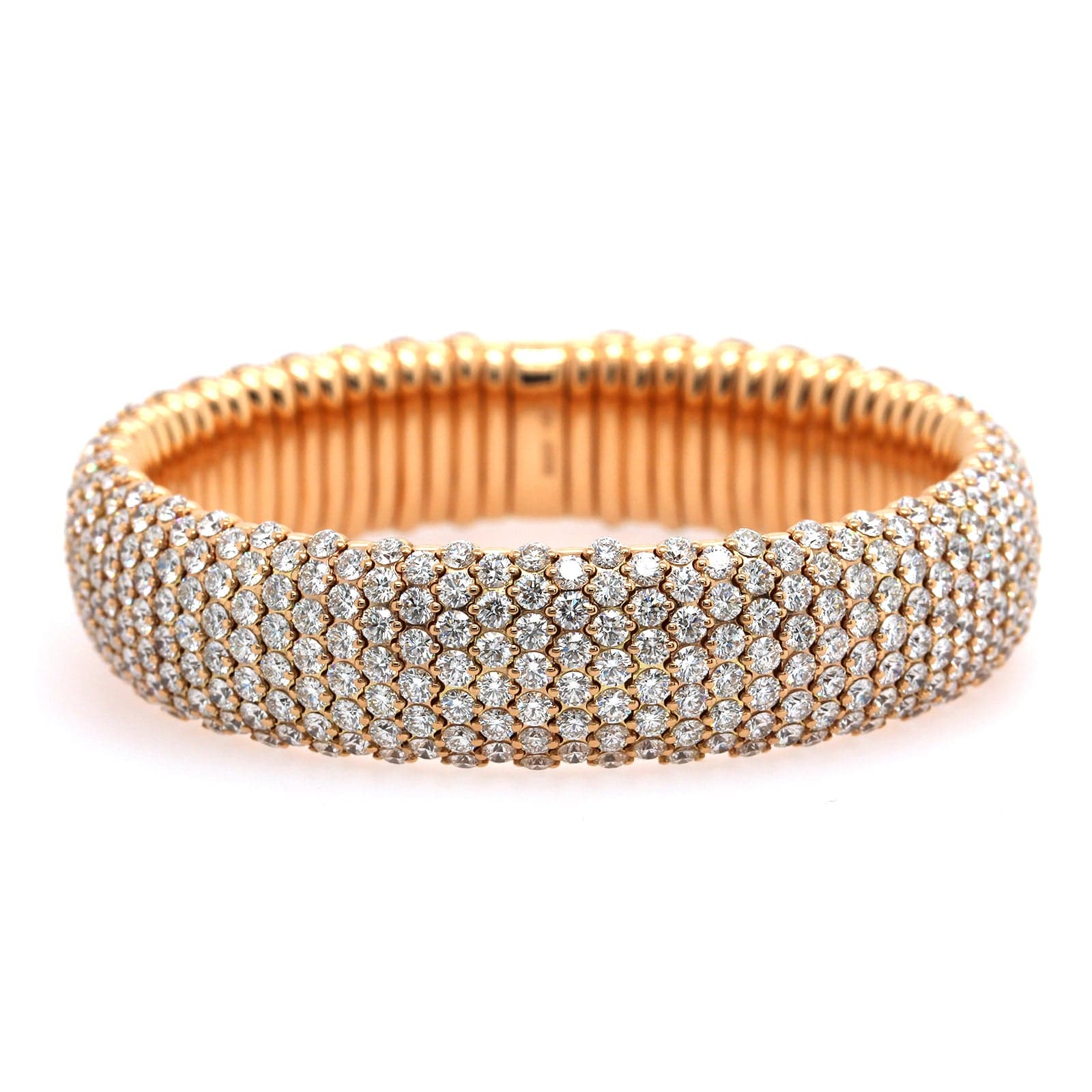 Zydo 18K Rose Gold Diamond Stretch Bracelet