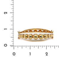 Etho Maria 18K Yellow Gold Diamond and White Ceramic Bracelet