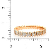 Zydo 18K Rose Gold Diamond Scalloped Stretch Bracelet