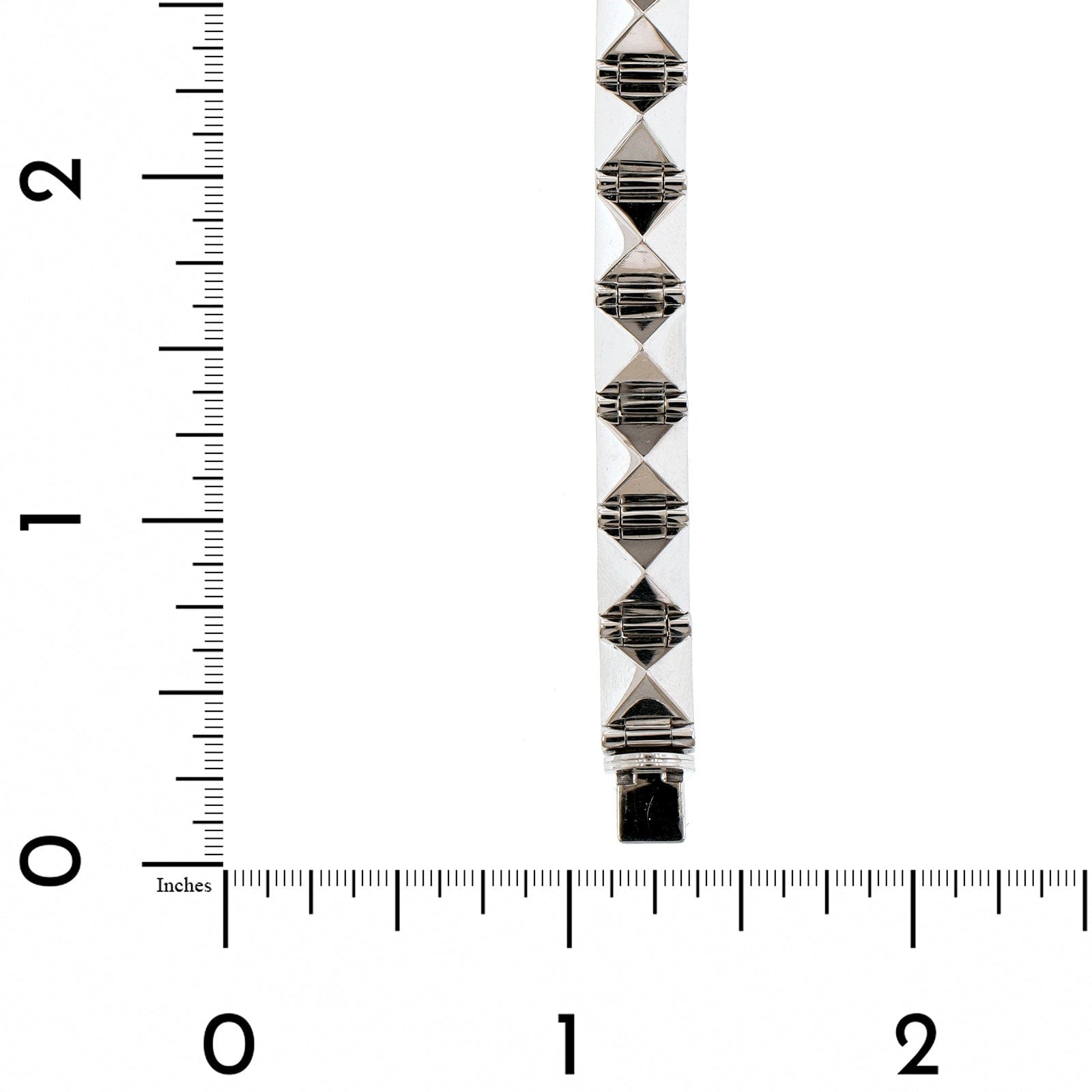 18K White Gold Spiked Diamond Bracelet