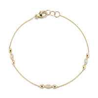 Dana Rebecca 14K Yellow Gold Sophia Ryan Marquise Diamond Trio Bracelet