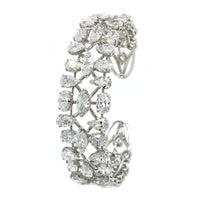 Etho Maria 18K White Gold Diamond Cuff Bracelet