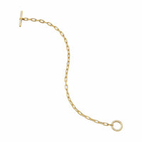 DY Madison® Pavé Toggle Chain Bracelet 18K Yellow Gold with Diamonds, 3mm