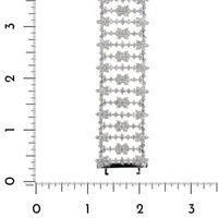 18K White Gold Multi Row Diamond Bracelet