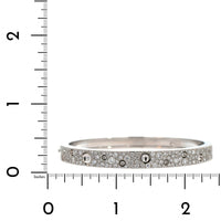 Roberto Coin 18K White Gold Pois Moi Luna Narrow Diamond Bangle