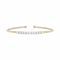 Dana Rebecca 14K Yellow Gold Diamond Ava Bea Flexi Cuff Bracelet