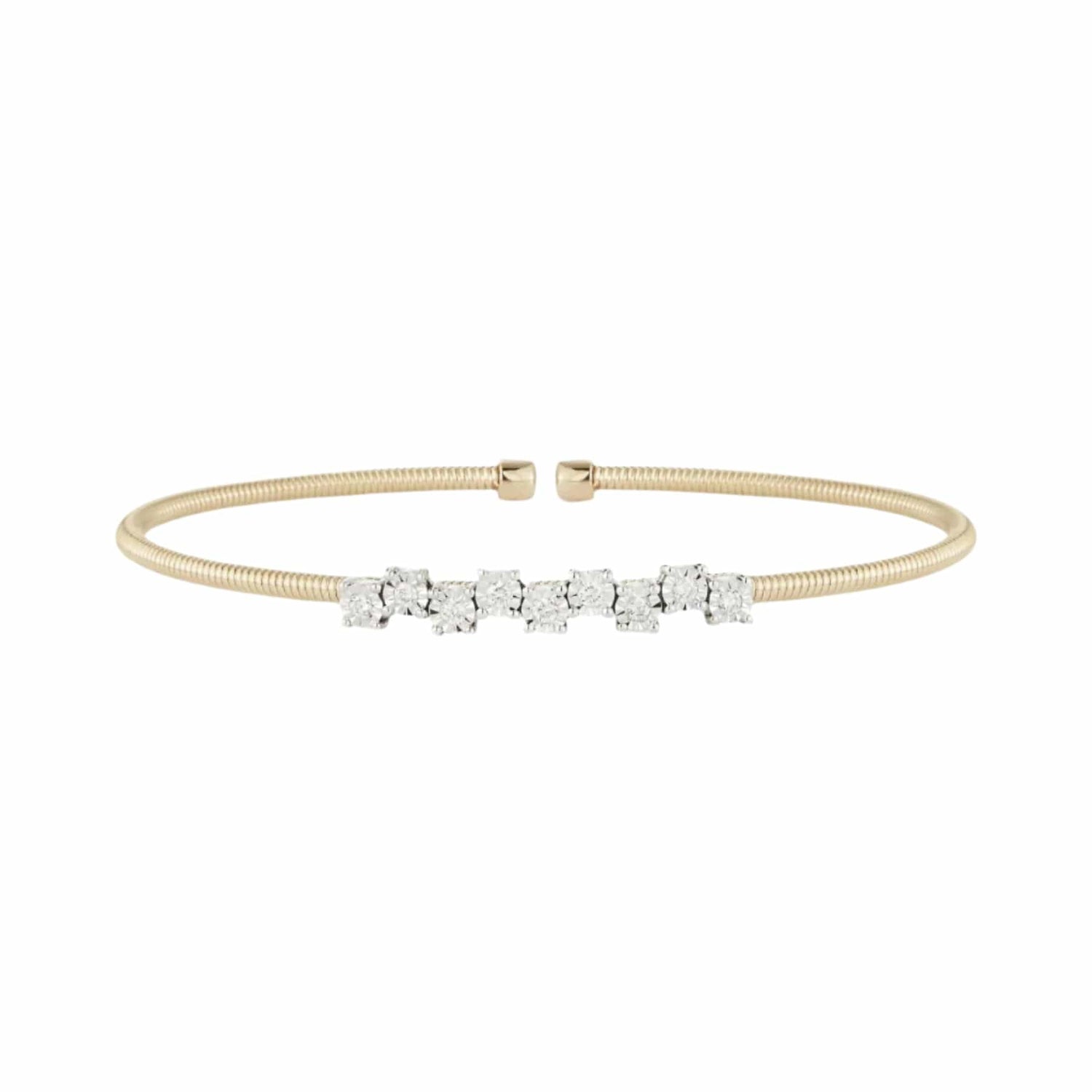 Dana Rebecca 14K Yellow Gold Diamond Ava Bea Zig Zag Flexi