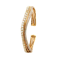 Etho Maria 18K Yellow Gold Diamond Cuff Bracelet