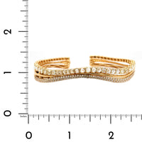 Etho Maria 18K Yellow Gold Diamond Cuff Bracelet