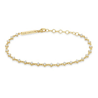 Zoe Chicco 14K Yellow Gold Diamond Link Tennis Bracelet