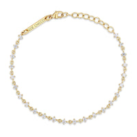 Zoe Chicco 14K Yellow Gold Diamond Link Tennis Bracelet