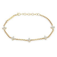 Zoe Chicco 14K Yellow Gold Diamond Station Bracelet