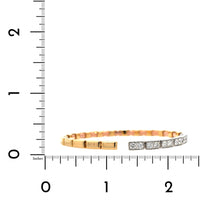 Etho Maria 18K Yellow and White Gold Diamond Cuff Bracelet
