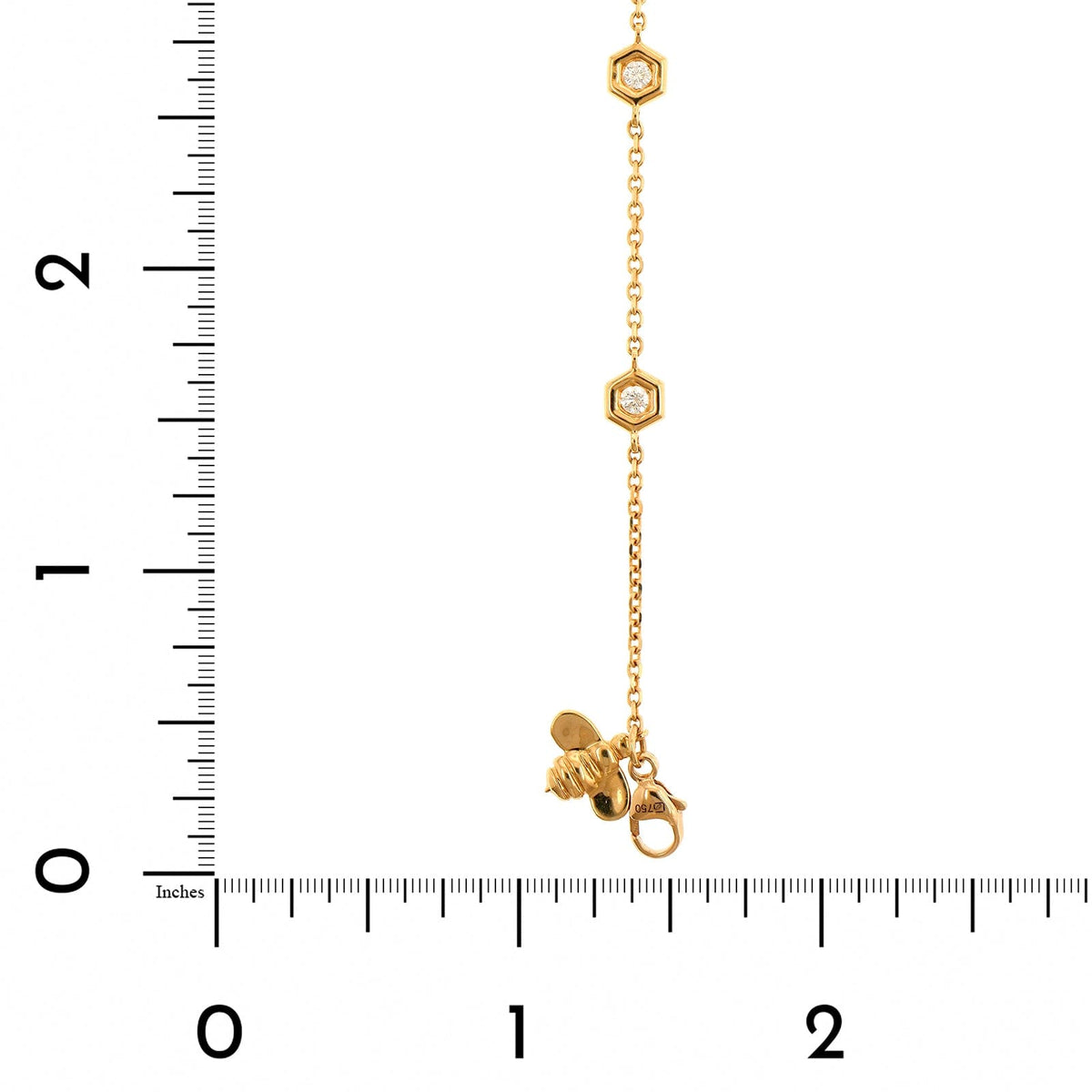 18K Yellow Gold Diamond Mini Bracelet