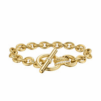 DY Mercer® Toggle Chain Bracelet 18K Yellow Gold with Diamonds, 8mm