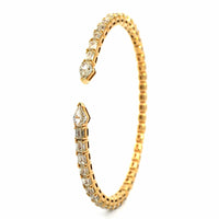 Etho Maria 18K Yellow Gold Diamond Cuff Bracelet