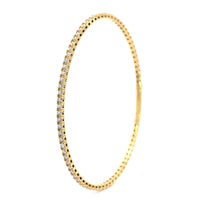 18K Yellow Gold Flexible Diamond Bracelet