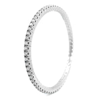 18K White Gold Stretch Diamond Bracelet