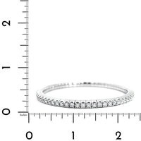 18K White Gold Stretch Diamond Bracelet