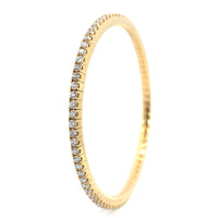 18K Yellow Gold Diamond Stretch Bracelet