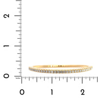 18K Yellow Gold Diamond Stretch Bracelet