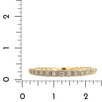 14K Yellow Gold Diamond Stretch Bracelet