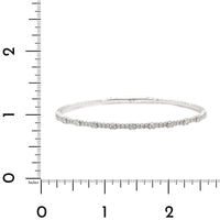 14K White Gold Flexible Diamond Bracelet