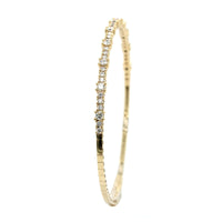 14K Yellow Gold Flexible Diamond Bracelet