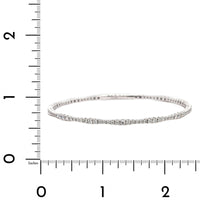 14K White Gold Flexible Diamond Bracelet