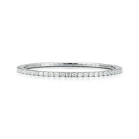 18K White Gold Diamond Stretch Tennis Bracelet