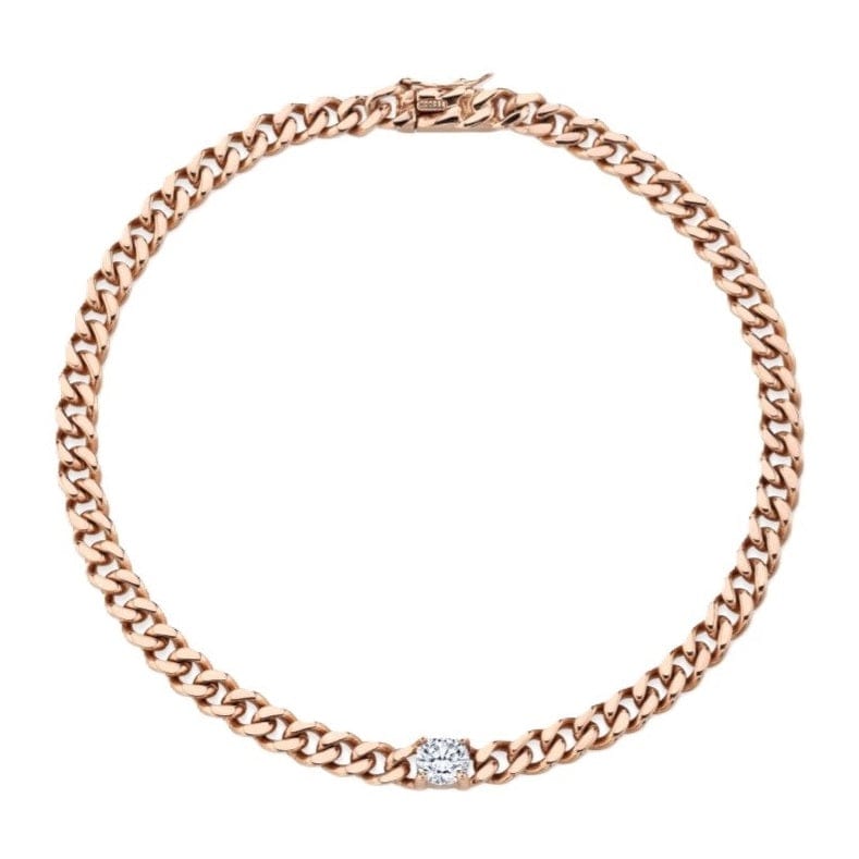 Anita Ko 18K Rose Gold Small Cuban Link Bracelet