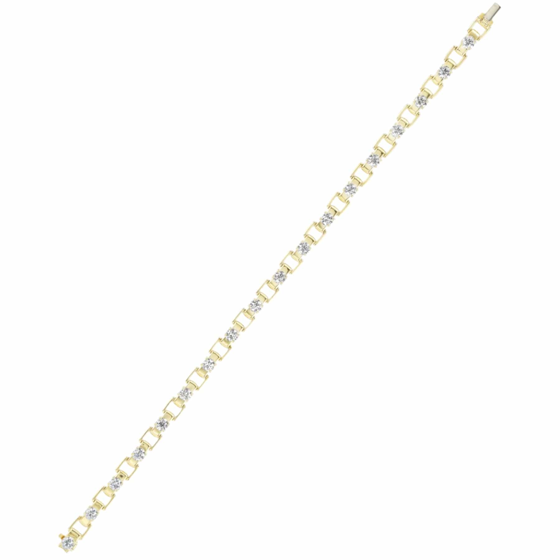 Emily P. Wheeler 18K Yellow Gold Open Link Diamond Bracelet