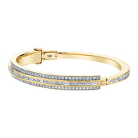 Emily P. Wheeler 18K Two-Tone Three Tiered Diamond Bracelet