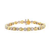 18K Yellow Gold and Platinum Fancy Yellow Diamond Bracelet